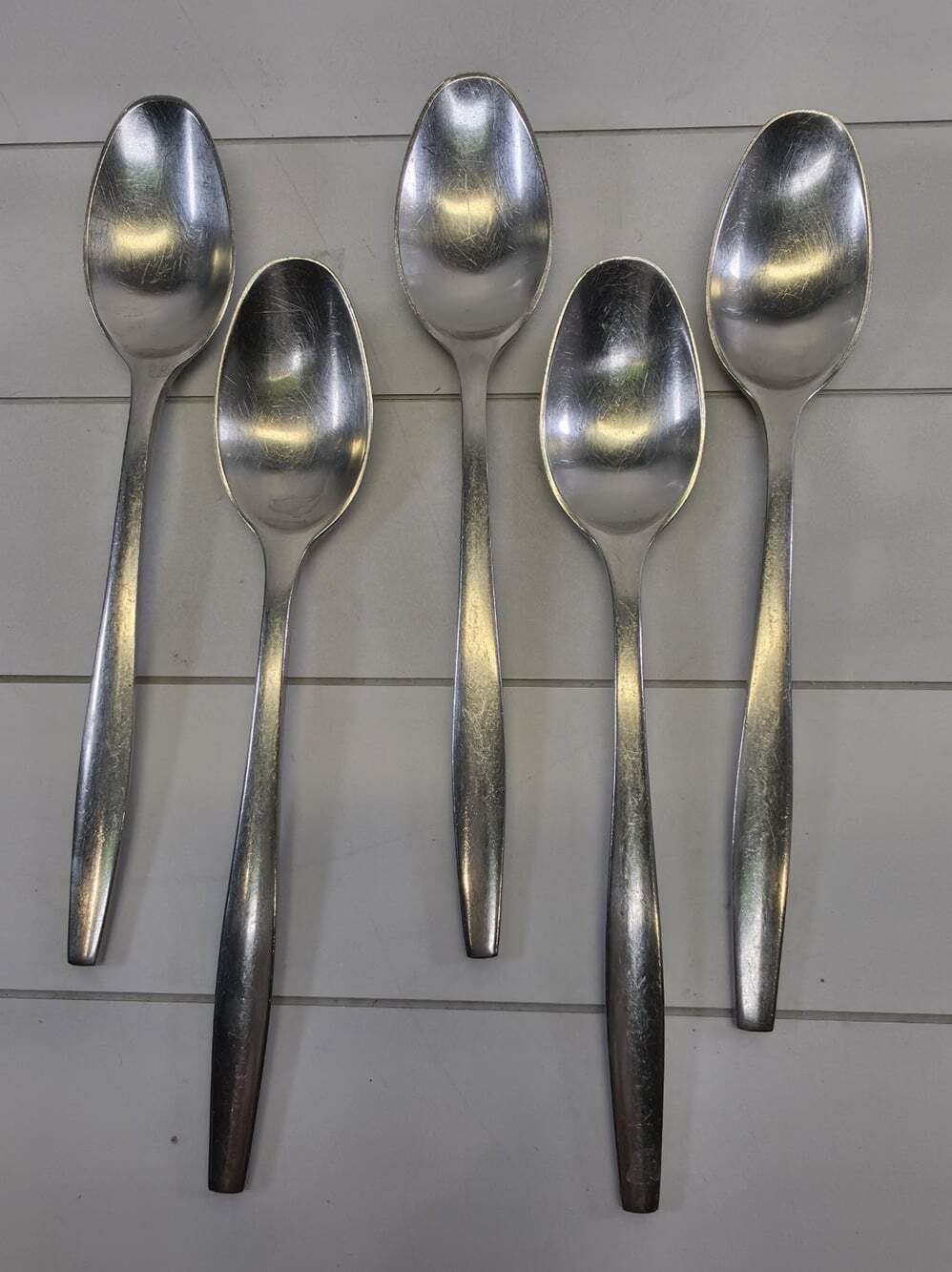 VARIATION V Teaspoons 6 1/2" Dansk Designs Finland IHQ Stainless MCM Lot Of 5